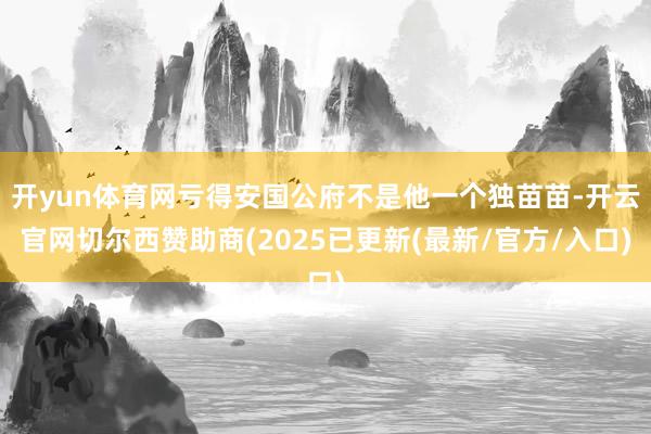 开yun体育网亏得安国公府不是他一个独苗苗-开云官网切尔西赞助商(2025已更新(最新/官方/入口)