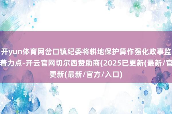 开yun体育网岔口镇纪委将耕地保护算作强化政事监督的进攻着力点-开云官网切尔西赞助商(2025已更新(最新/官方/入口)