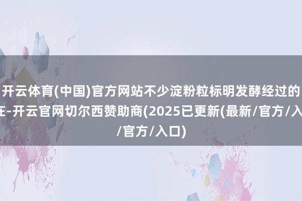 开云体育(中国)官方网站不少淀粉粒标明发酵经过的存在-开云官网切尔西赞助商(2025已更新(最新/官方/入口)