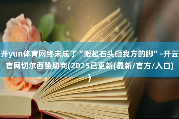 开yun体育网终末成了“搬起石头砸我方的脚”-开云官网切尔西赞助商(2025已更新(最新/官方/入口)