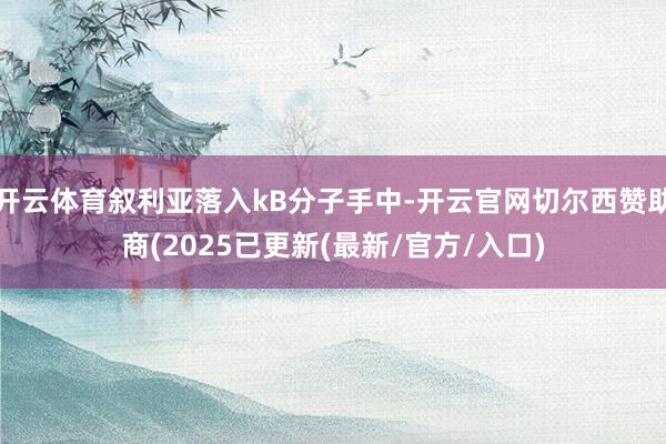 开云体育叙利亚落入kB分子手中-开云官网切尔西赞助商(2025已更新(最新/官方/入口)