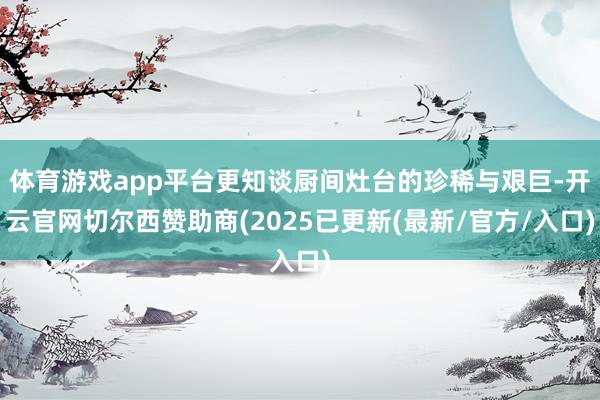 体育游戏app平台更知谈厨间灶台的珍稀与艰巨-开云官网切尔西赞助商(2025已更新(最新/官方/入口)