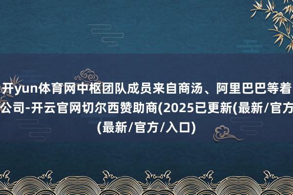 开yun体育网中枢团队成员来自商汤、阿里巴巴等着名科技公司-开云官网切尔西赞助商(2025已更新(最新/官方/入口)